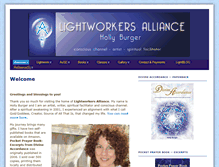 Tablet Screenshot of lightworkersalliance.com